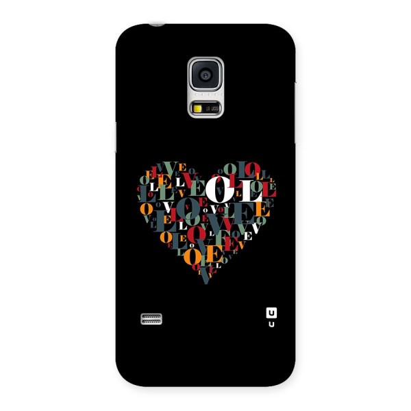 Love Abstract Heart Art Back Case for Galaxy S5 Mini