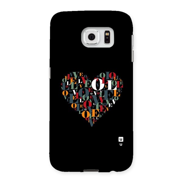 Love Abstract Heart Art Back Case for Galaxy S6