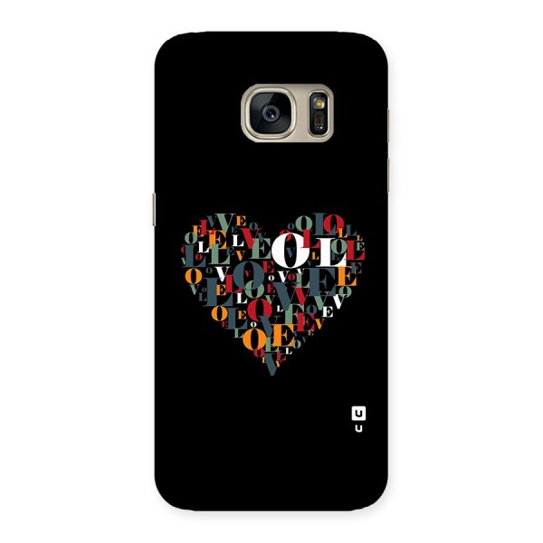 Love Abstract Heart Art Back Case for Galaxy S7