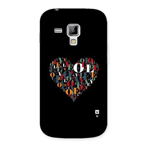 Love Abstract Heart Art Back Case for Galaxy S Duos