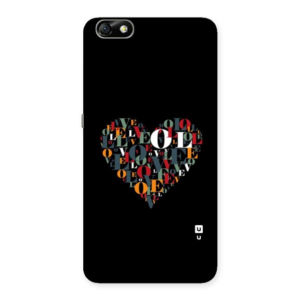 Love Abstract Heart Art Back Case for Honor 4X