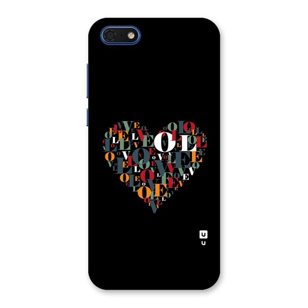 Love Abstract Heart Art Back Case for Honor 7s