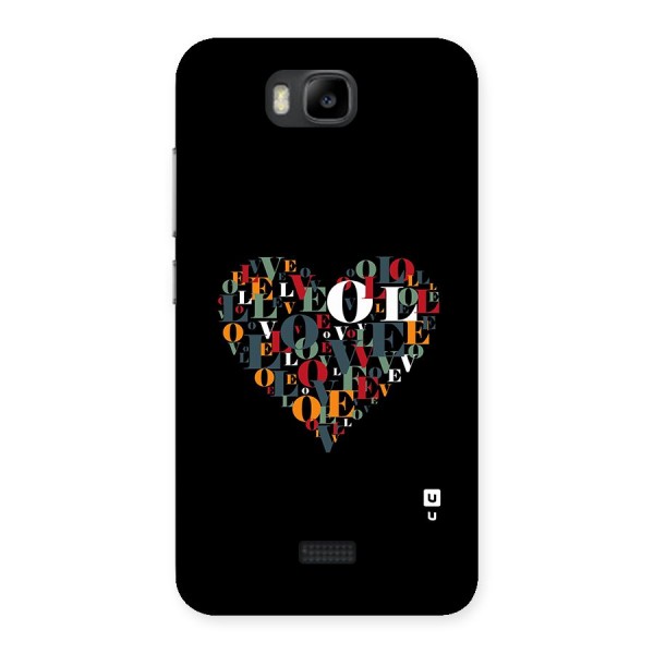 Love Abstract Heart Art Back Case for Honor Bee