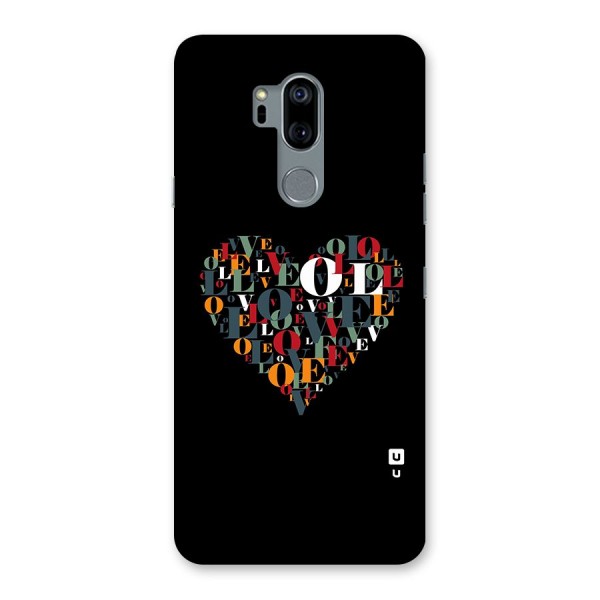 Love Abstract Heart Art Back Case for LG G7