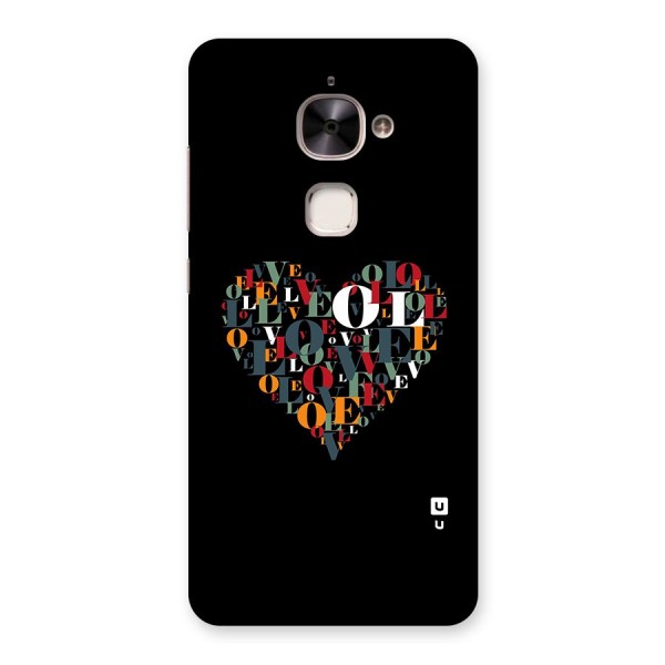 Love Abstract Heart Art Back Case for Le 2