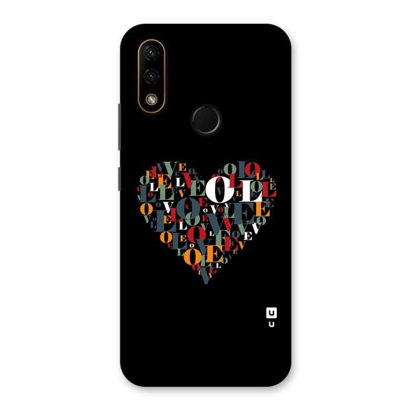 Love Abstract Heart Art Back Case for Lenovo A6 Note