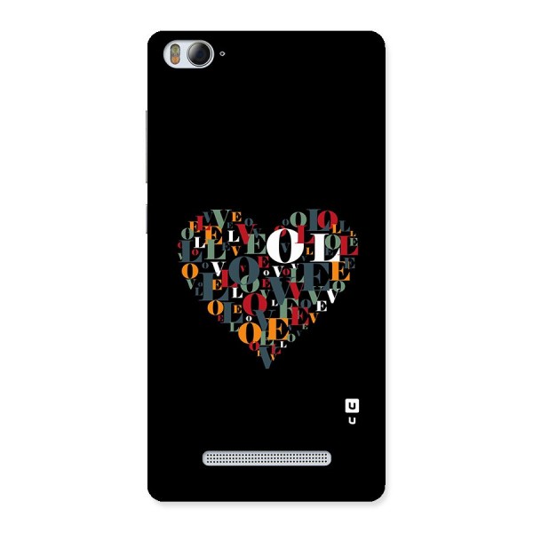 Love Abstract Heart Art Back Case for Mi4i