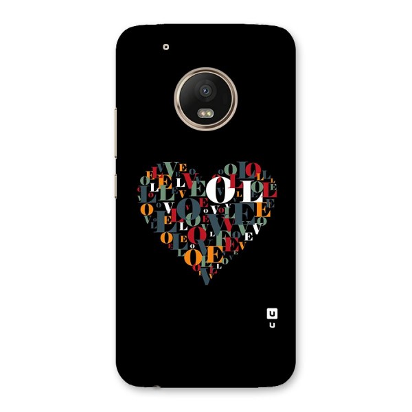 Love Abstract Heart Art Back Case for Moto G5 Plus