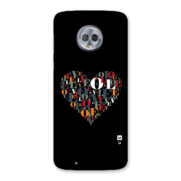 Love Abstract Heart Art Back Case for Moto G6