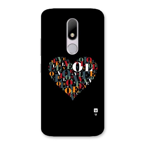 Love Abstract Heart Art Back Case for Moto M