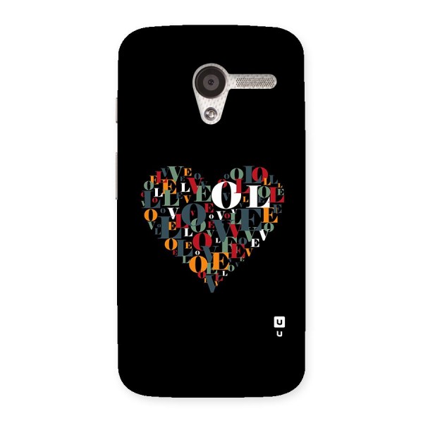 Love Abstract Heart Art Back Case for Moto X