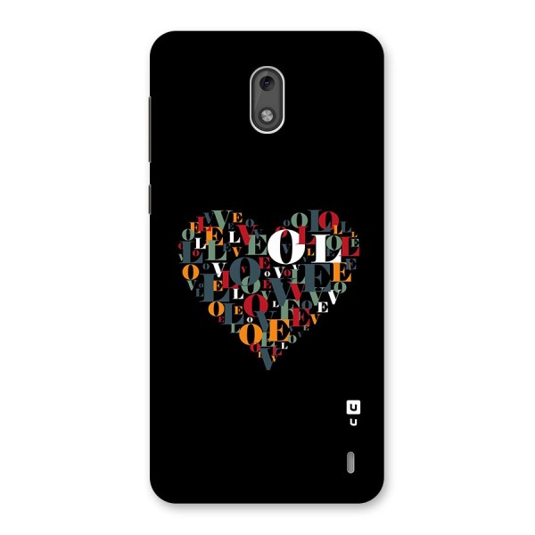 Love Abstract Heart Art Back Case for Nokia 2