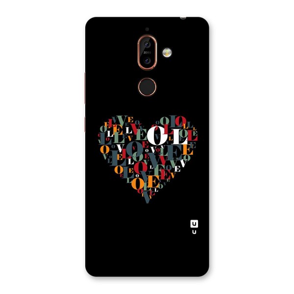 Love Abstract Heart Art Back Case for Nokia 7 Plus