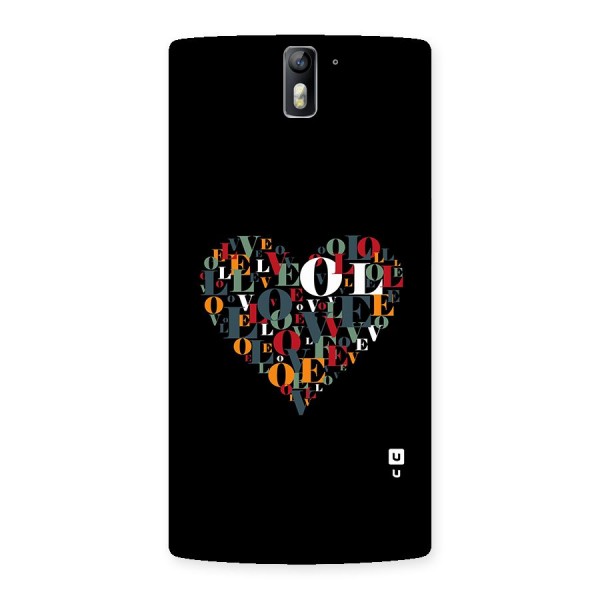 Love Abstract Heart Art Back Case for OnePlus One