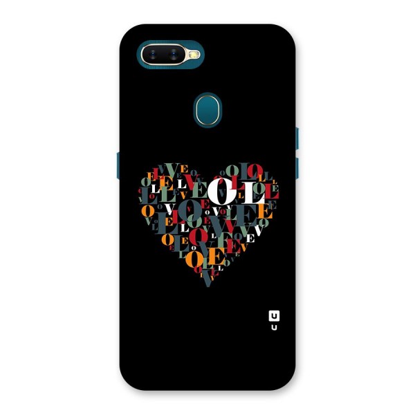 Love Abstract Heart Art Back Case for Oppo A11k