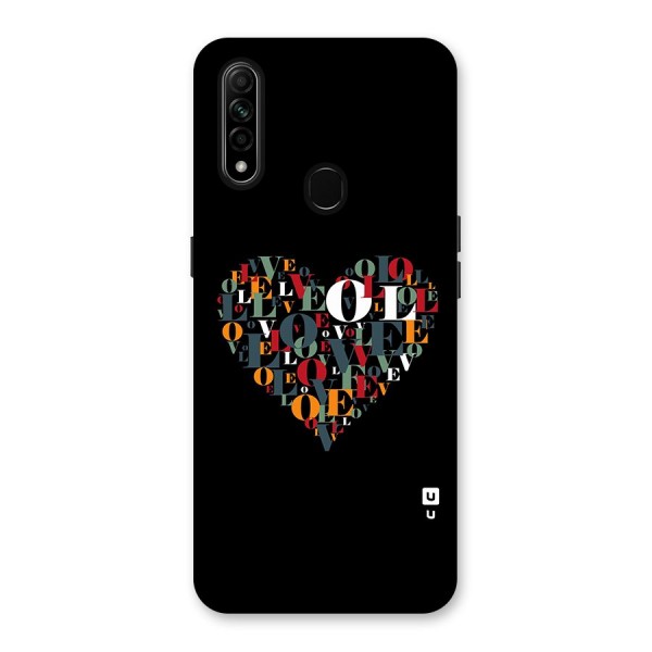 Love Abstract Heart Art Back Case for Oppo A31