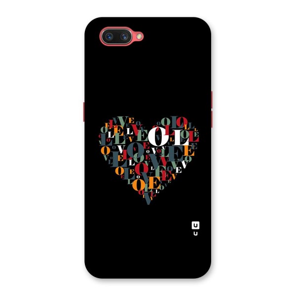 Love Abstract Heart Art Back Case for Oppo A3s