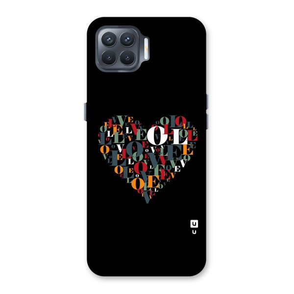 Love Abstract Heart Art Back Case for Oppo F17 Pro