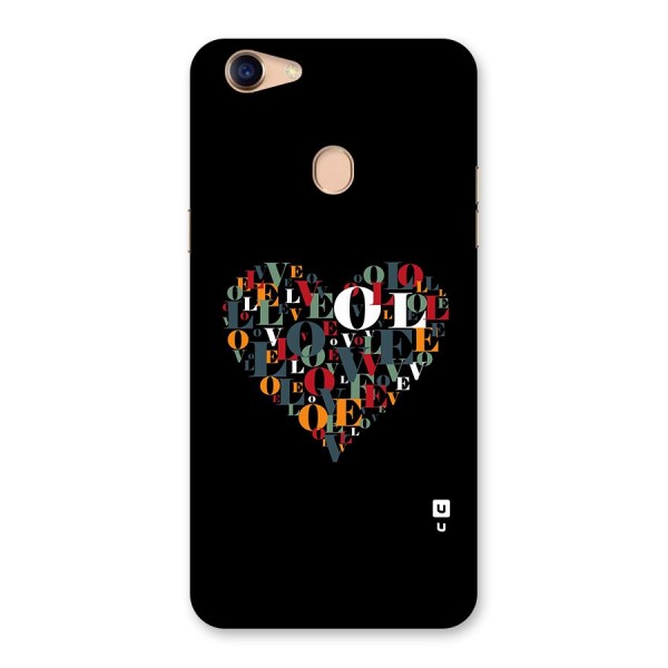 Love Abstract Heart Art Back Case for Oppo F5