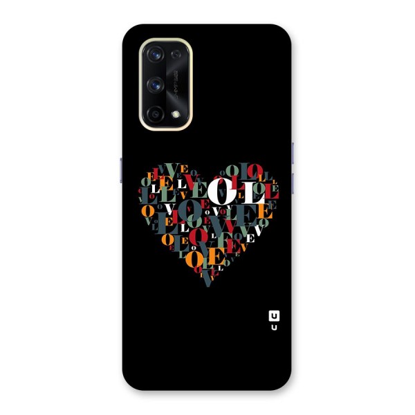 Love Abstract Heart Art Glass Back Case for Realme X7 Pro