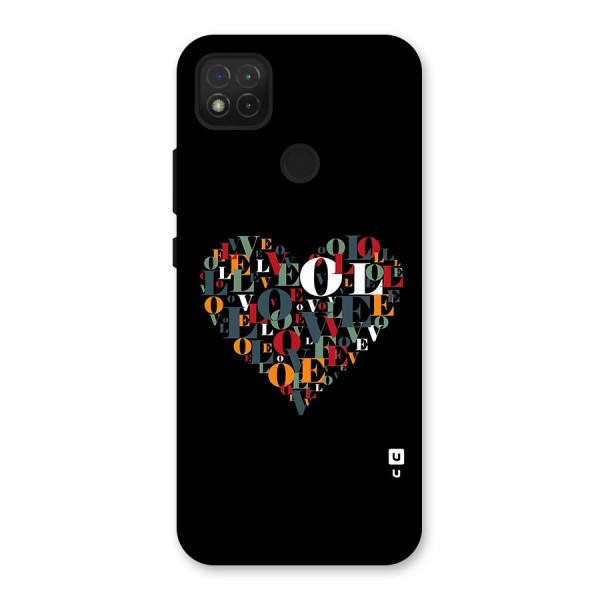 Love Abstract Heart Art Back Case for Redmi 9