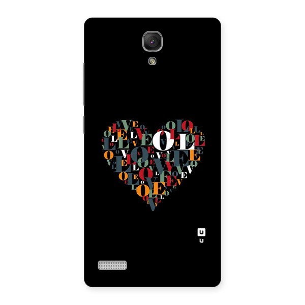 Love Abstract Heart Art Back Case for Redmi Note