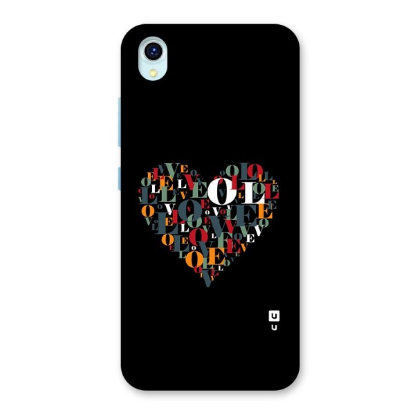 Love Abstract Heart Art Back Case for Vivo Y1s