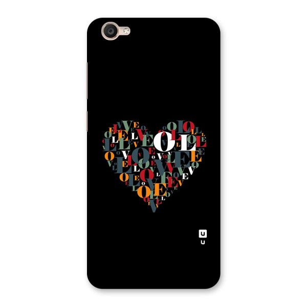 Love Abstract Heart Art Back Case for Vivo Y55