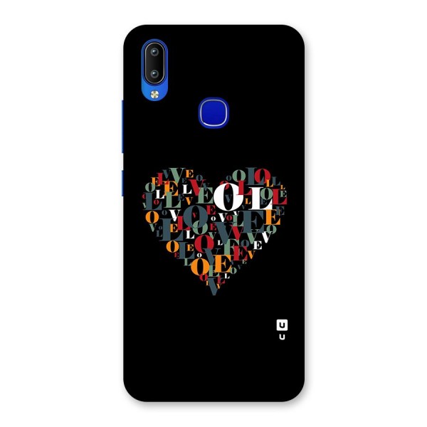 Love Abstract Heart Art Back Case for Vivo Y91