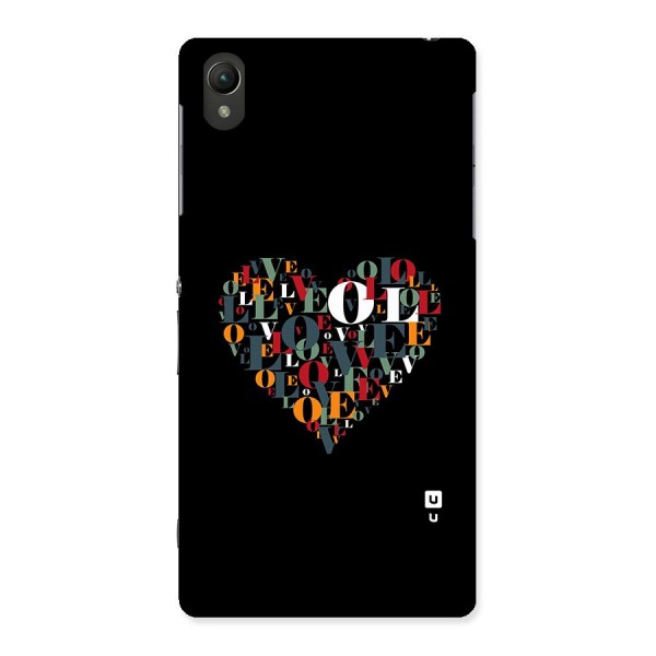 Love Abstract Heart Art Back Case for Xperia Z2