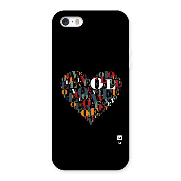 Love Abstract Heart Art Back Case for iPhone 5 5s