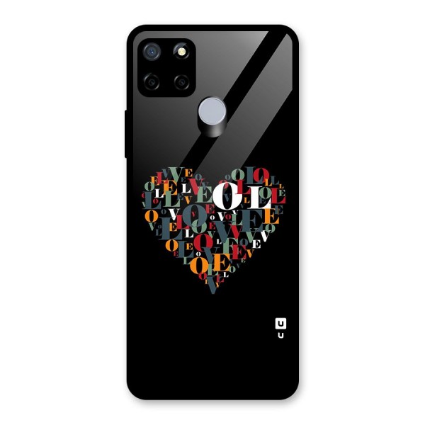 Love Abstract Heart Art Glass Back Case for Realme C12