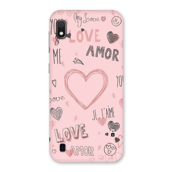 Love Amor Back Case for Galaxy A10