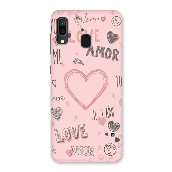 Love Amor Back Case for Galaxy A30