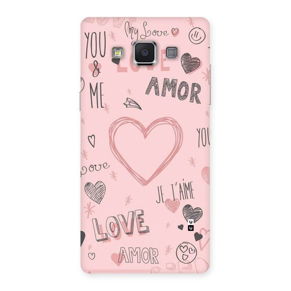 Love Amor Back Case for Galaxy A5