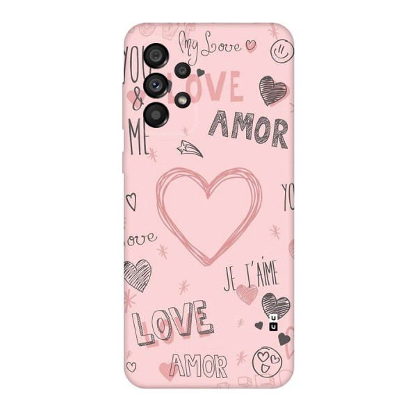 Love Amor Back Case for Galaxy A73 5G