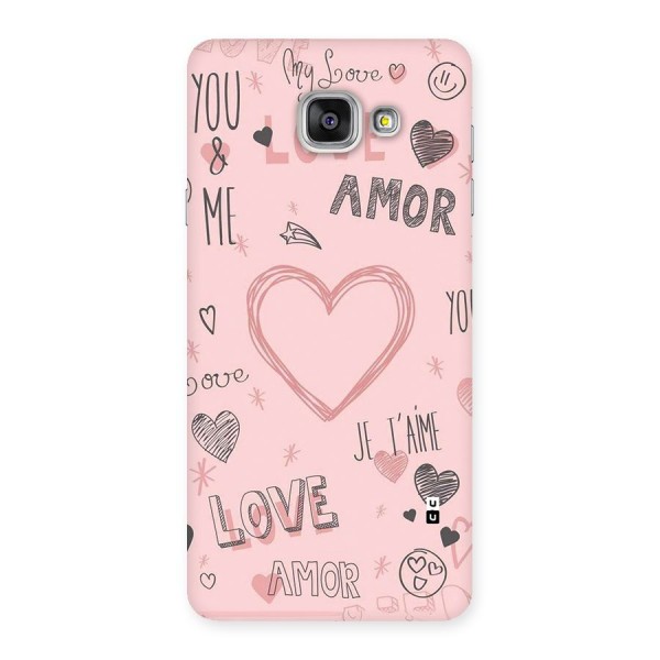 Love Amor Back Case for Galaxy A7 (2016)