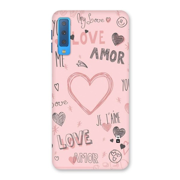 Love Amor Back Case for Galaxy A7 (2018)