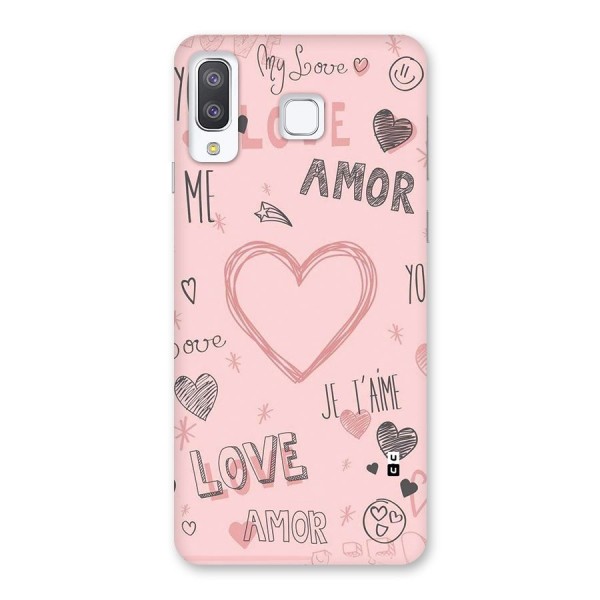 Love Amor Back Case for Galaxy A8 Star