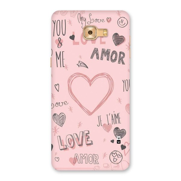 Love Amor Back Case for Galaxy C9 Pro