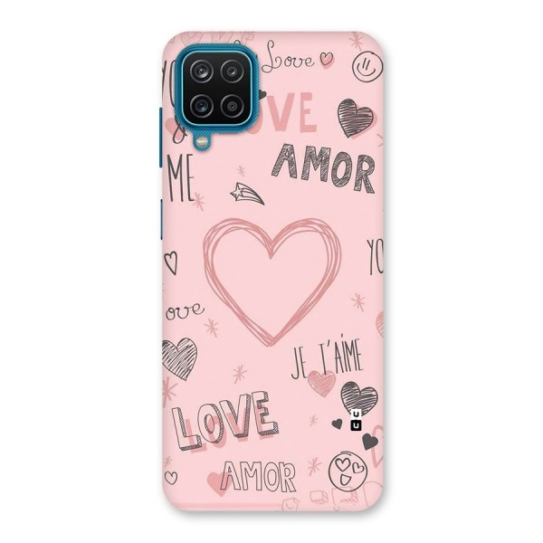 Love Amor Back Case for Galaxy F12