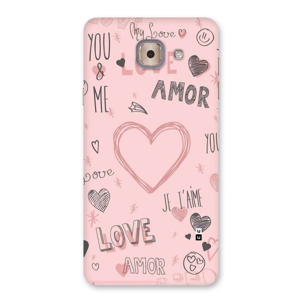 Love Amor Back Case for Galaxy J7 Max