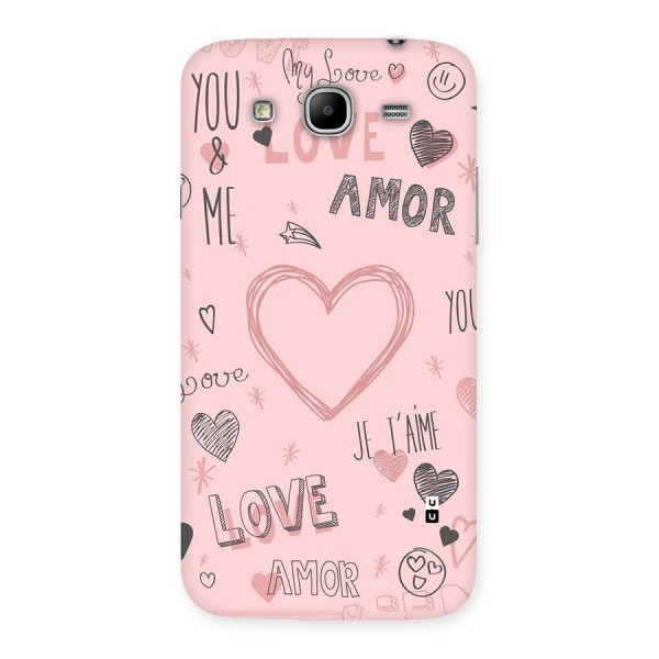 Love Amor Back Case for Galaxy Mega 5.8