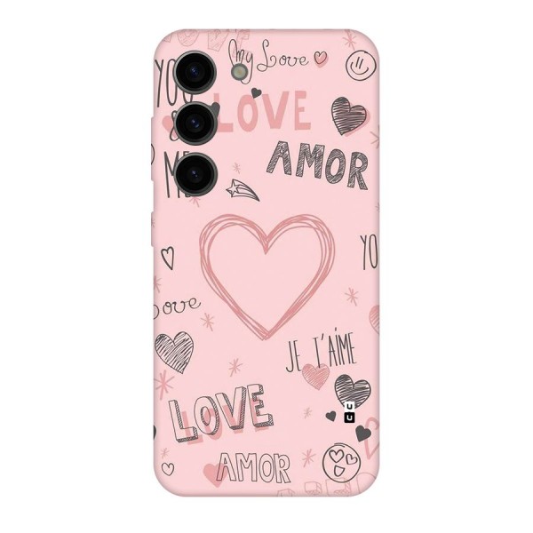 Love Amor Back Case for Galaxy S23