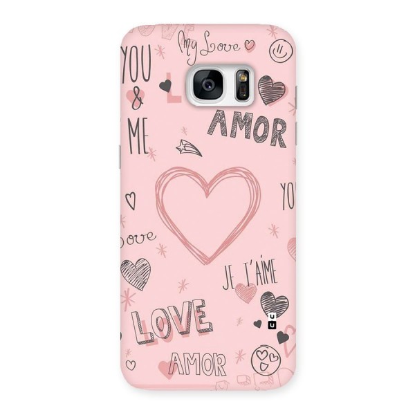 Love Amor Back Case for Galaxy S7 Edge