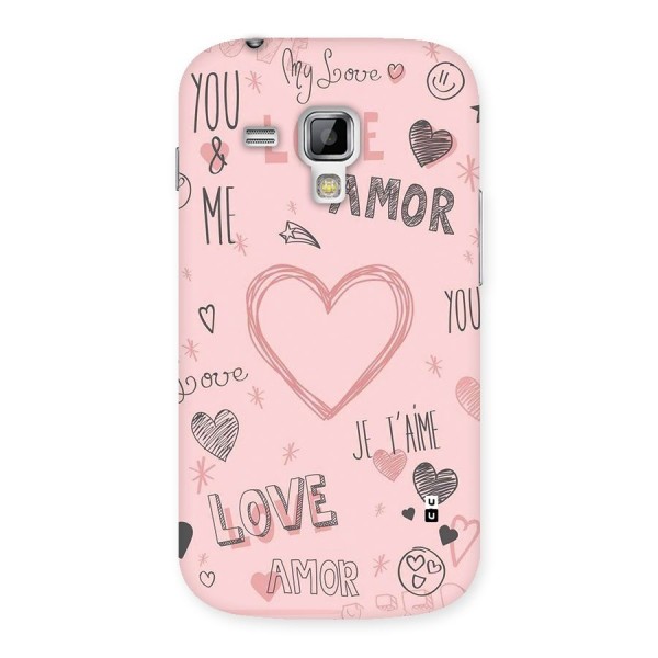 Love Amor Back Case for Galaxy S Duos