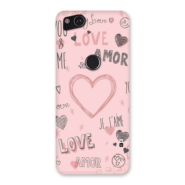 Love Amor Back Case for Google Pixel 2