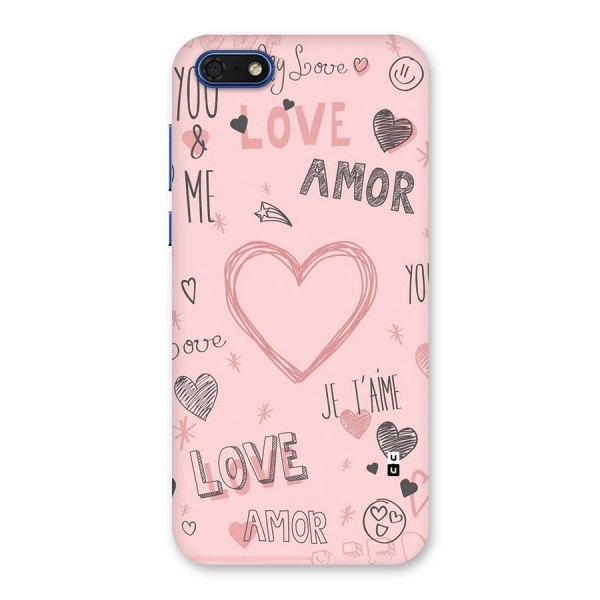 Love Amor Back Case for Honor 7s