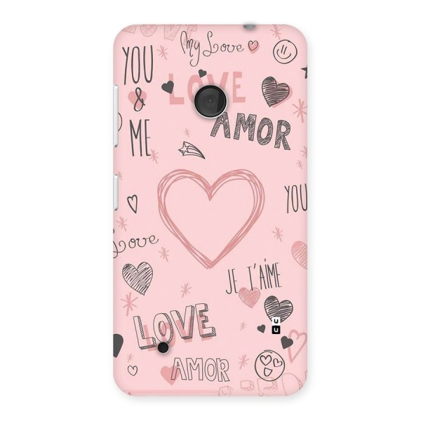 Love Amor Back Case for Lumia 530