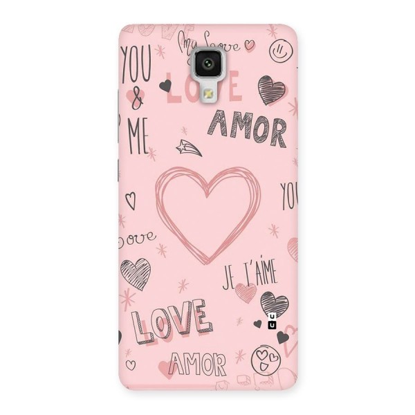 Love Amor Back Case for Mi4